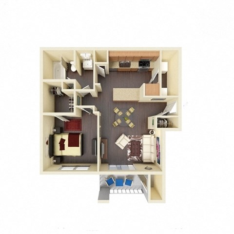 The Cannon Deluxe 1 Floor Plan at River Stone Ranch, Austin, TX